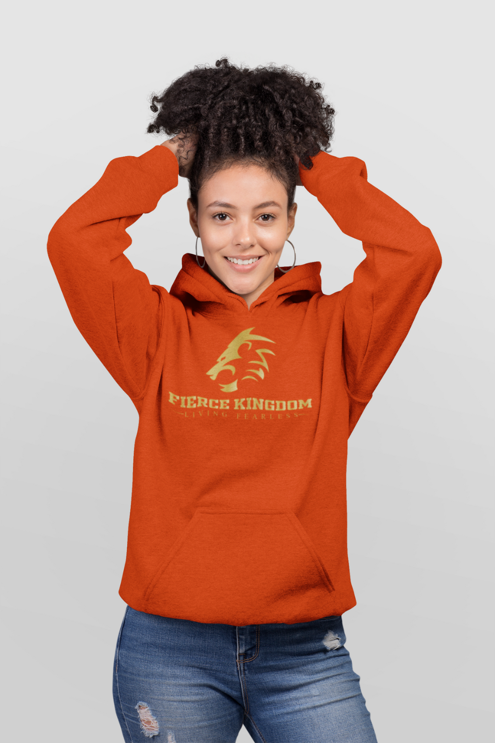 FIERCE KINGDOM Living Fearless Hoodie