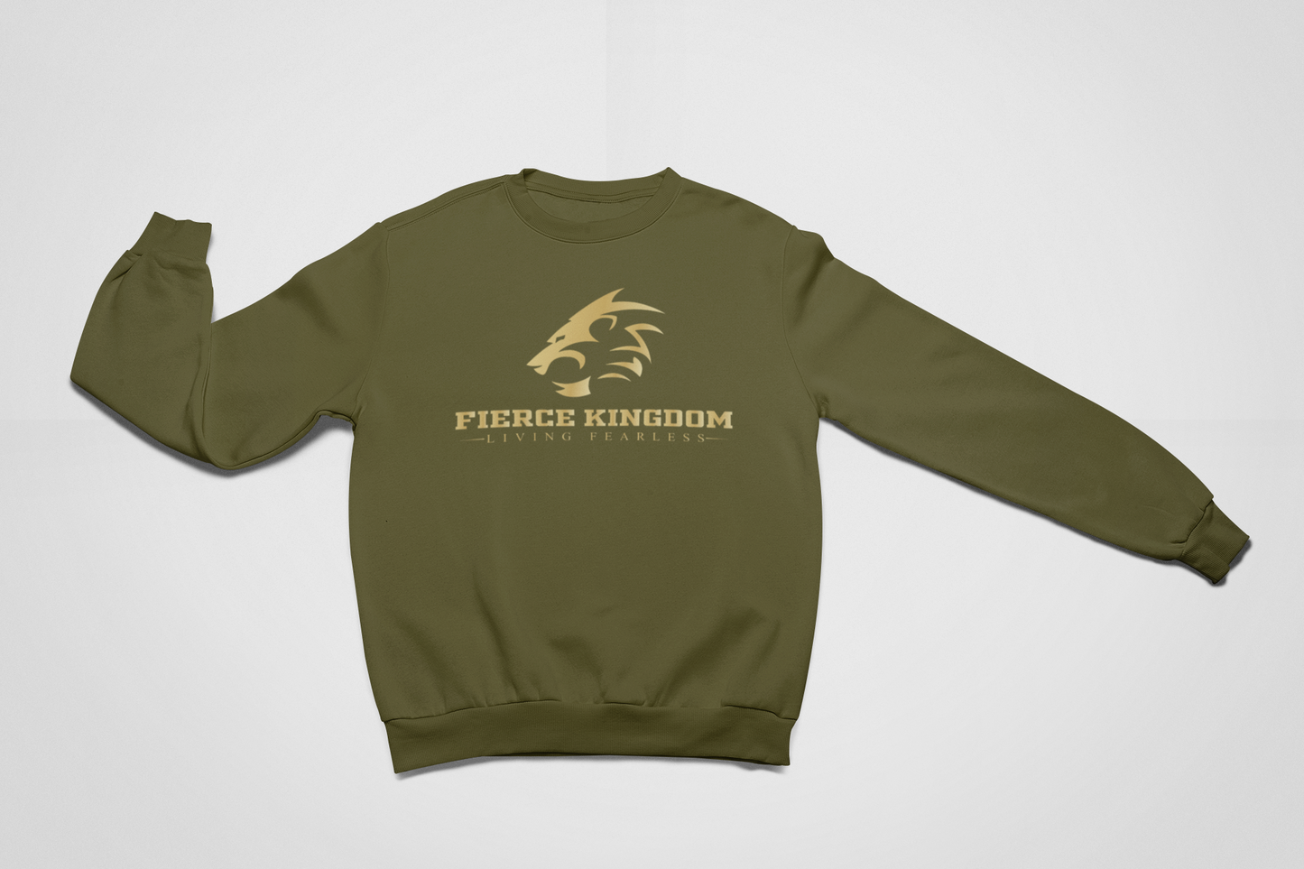 FIERCE KINGDOM Living Fearless Crewneck